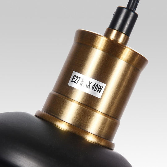 PendantLightia-Industrial Black Single Dome Light Fixture-Pendants-Default Title-
