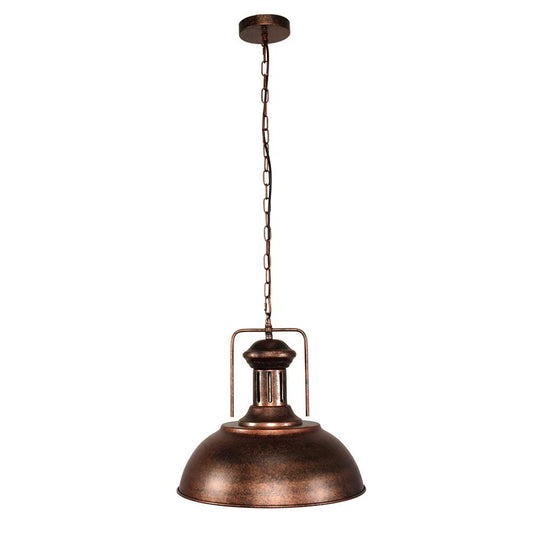 PendantLightia-Industrial Rusty Dome Pendant Light-Pendants-Default Title-