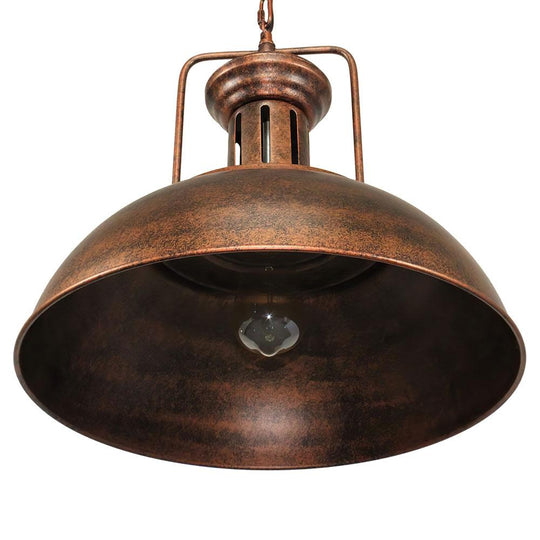 PendantLightia-Industrial Rusty Dome Pendant Light-Pendants-Default Title-