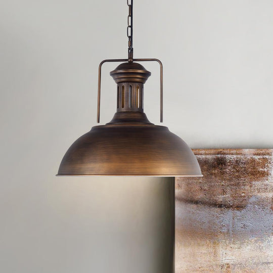 PendantLightia-Industrial Single Dome Pendant Light-Pendants-Default Title-