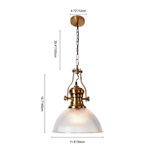 PendantLightia-Industrial Single Hanging Dome Light-Pendants-Default Title-
