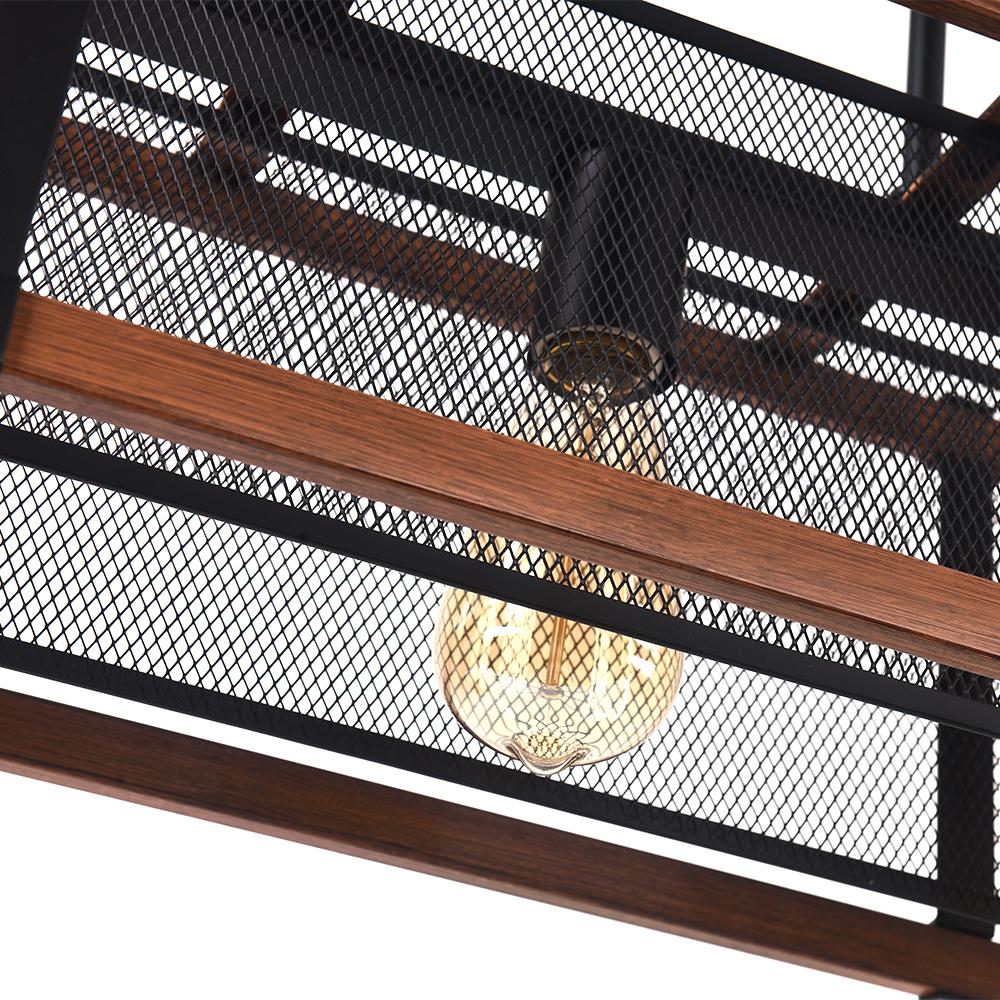 PendantLightia-Kitchen Island Rectangular Farmhouse Chandelier-Chandeliers-Default Title-