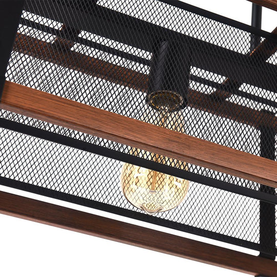PendantLightia-Kitchen Island Rectangular Farmhouse Chandelier-Chandeliers-Default Title-