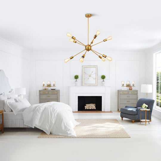 PendantLightia-Mid-Century 10-Light Sputnik Chandelier-Chandeliers-Default Title-