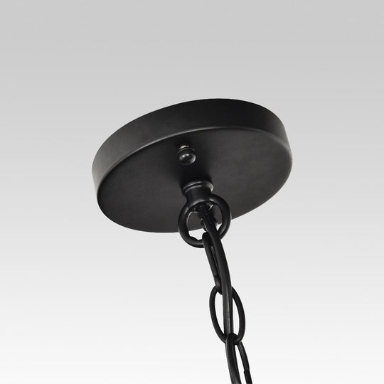 PendantLightia-Mid-Century 6-Light Candle Chandelier-Chandeliers-Black-