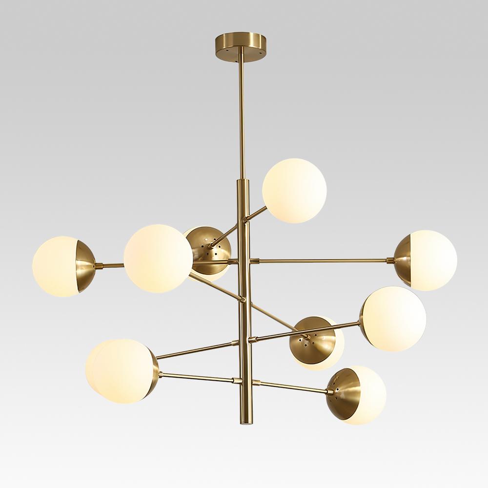 PendantLightia-Mid-Century Modern Branching Bubble Chandelier-Chandeliers-10Lt-