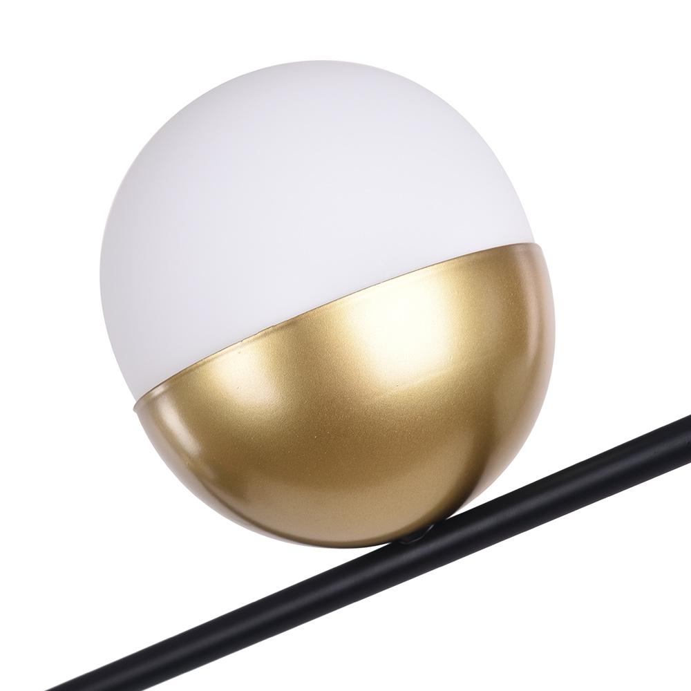 PendantLightia-Mid-century Modern Glass Globe Linear Chandelier-Chandeliers-Default Title-