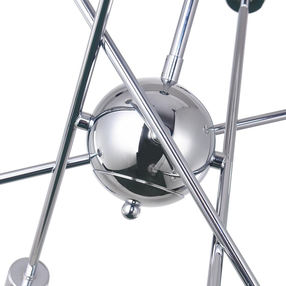 PendantLightia-Mid-Century Modern Metal Sputnik Chandelier-Chandeliers-Chrome-8Lt