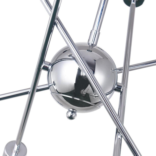 PendantLightia-Mid-Century Modern Metal Sputnik Chandelier-Chandeliers-Chrome-8Lt