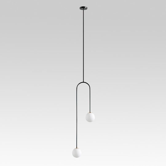 PendantLightia-Minimalist Globe Modern Pendant Lighting-Pendants-Black-
