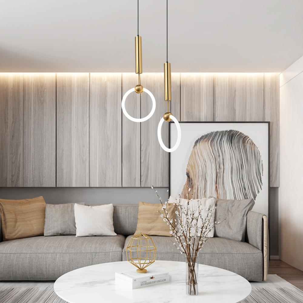 PendantLightia-Minimalist Modern Led Single Pendant Lights-Pendants-Warm White-