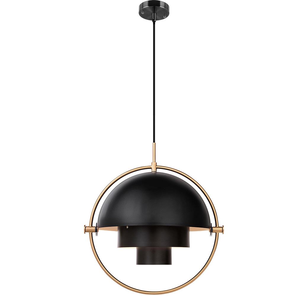 PendantLightia-Modern 1-Light Shape-Changing Metal Pendant Light-Pendants-Black-