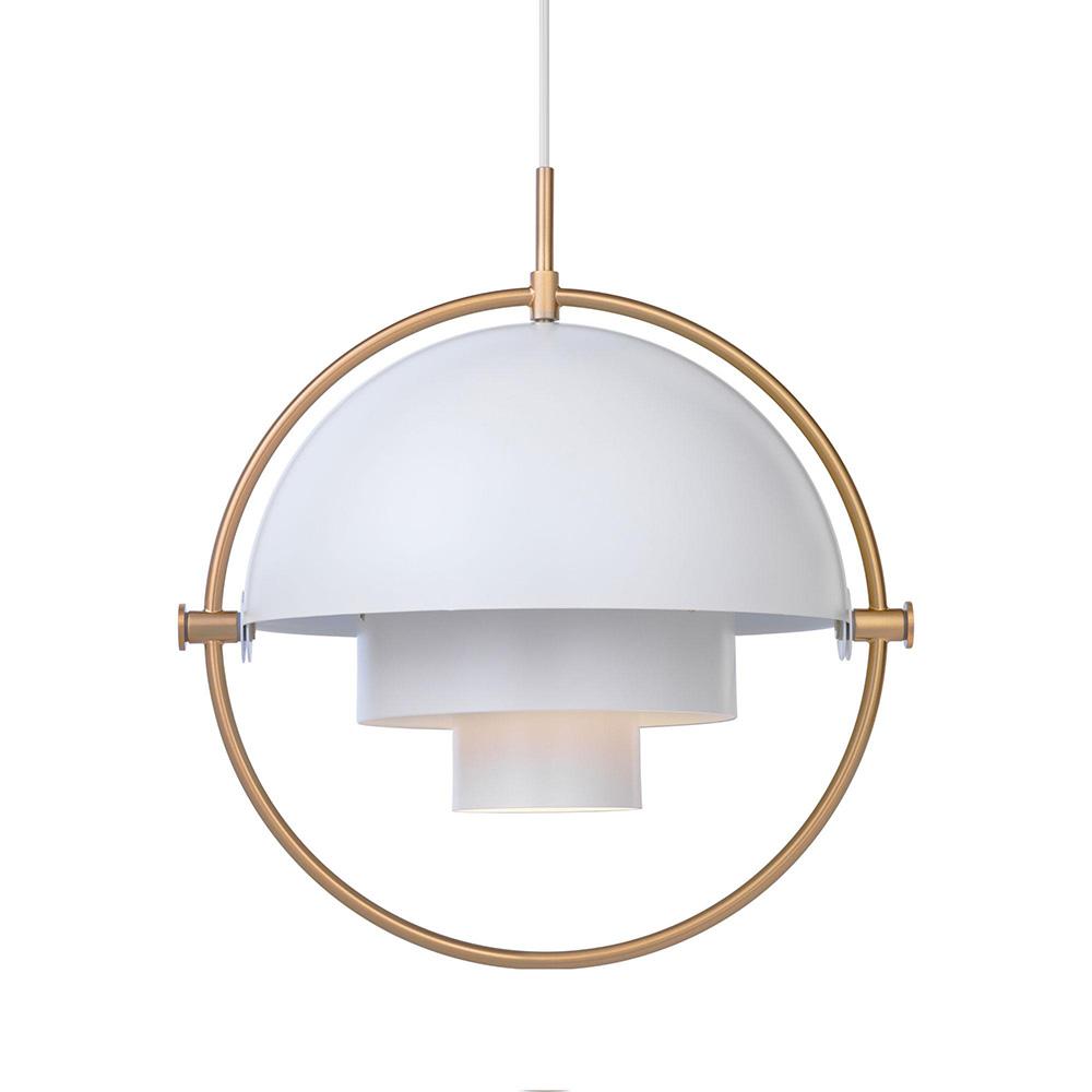 PendantLightia-Modern 1-Light Shape-Changing Metal Pendant Light-Pendants-White-