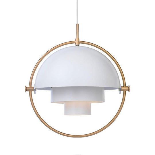 PendantLightia-Modern 1-Light Shape-Changing Metal Pendant Light-Pendants-White-