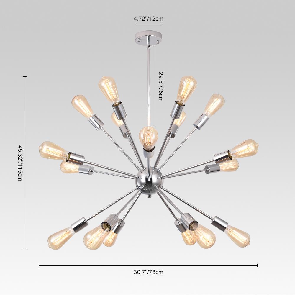 PendantLightia-Modern 18-Light Sputnik Chandelier-Chandeliers-Default Title-