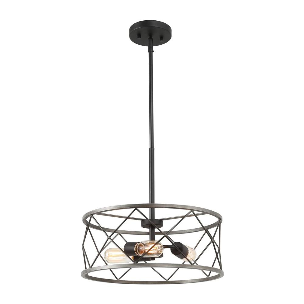 PendantLightia-Modern 3-light Metal Drum Pendant Lighting-Pendants-Default Title-