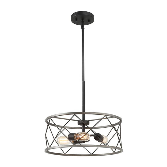PendantLightia-Modern 3-light Metal Drum Pendant Lighting-Pendants-Default Title-