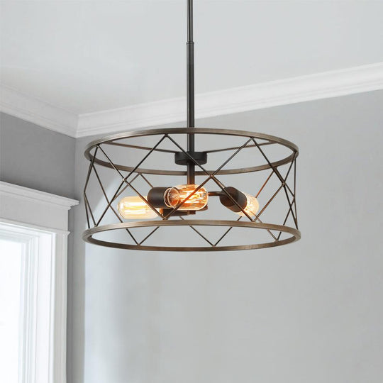 PendantLightia-Modern 3-light Metal Drum Pendant Lighting-Pendants-Default Title-