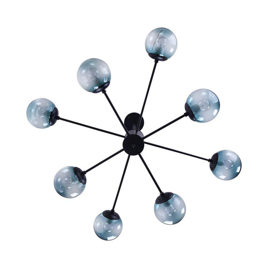 PendantLightia-Modern 8-light Blue Bubble Sputnik Light-Chandeliers-Default Title-