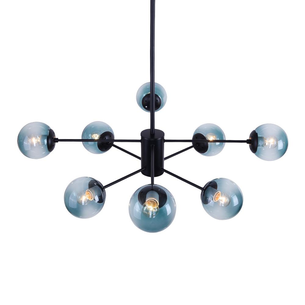 PendantLightia-Modern 8-light Blue Bubble Sputnik Light-Chandeliers-Default Title-