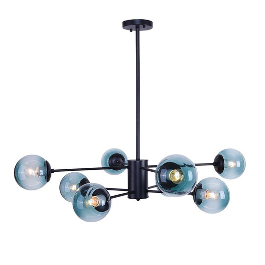 PendantLightia-Modern 8-light Blue Bubble Sputnik Light-Chandeliers-Default Title-