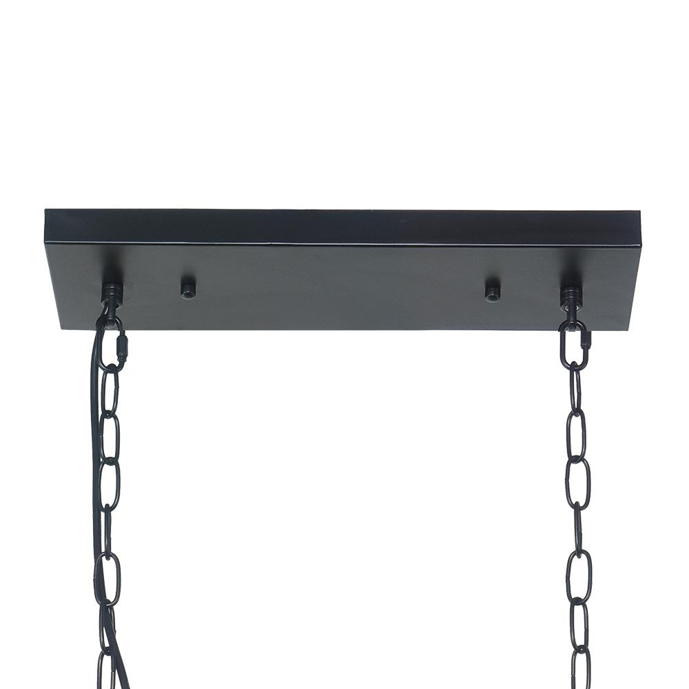 PendantLightia-Modern Crystal 5-light Rectangular Chandelier-Chandeliers-Default Title-