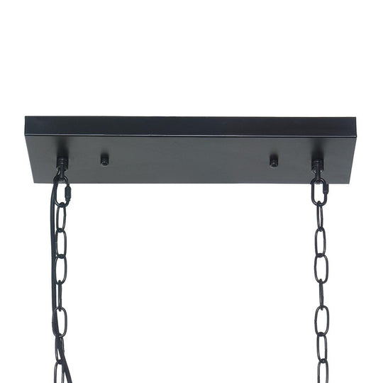 PendantLightia-Modern Crystal 5-light Rectangular Chandelier-Chandeliers-Default Title-