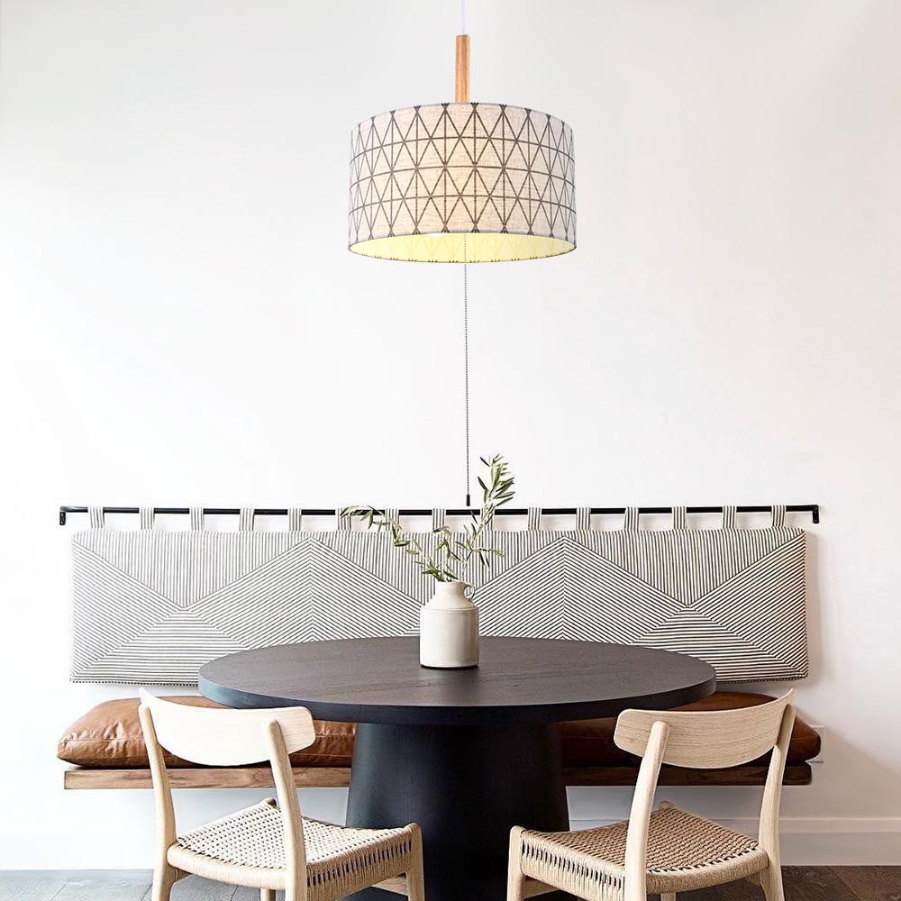 PendantLightia-Modern Diamond Pattern Drum Pendant Lighting-Pendants-Default Title-