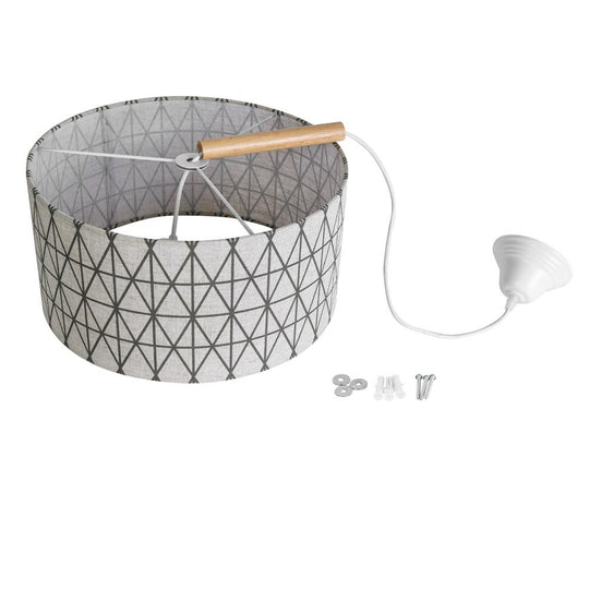 PendantLightia-Modern Diamond Pattern Drum Pendant Lighting-Pendants-Default Title-