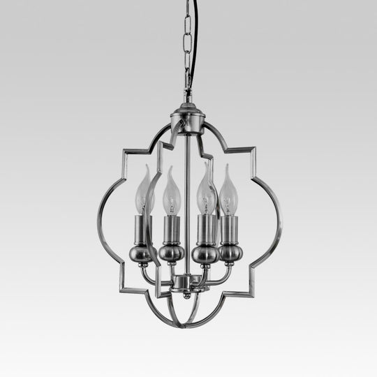 PendantLightia-Modern Farmhouse Cage Pendant Light-Pendants-Nickel-