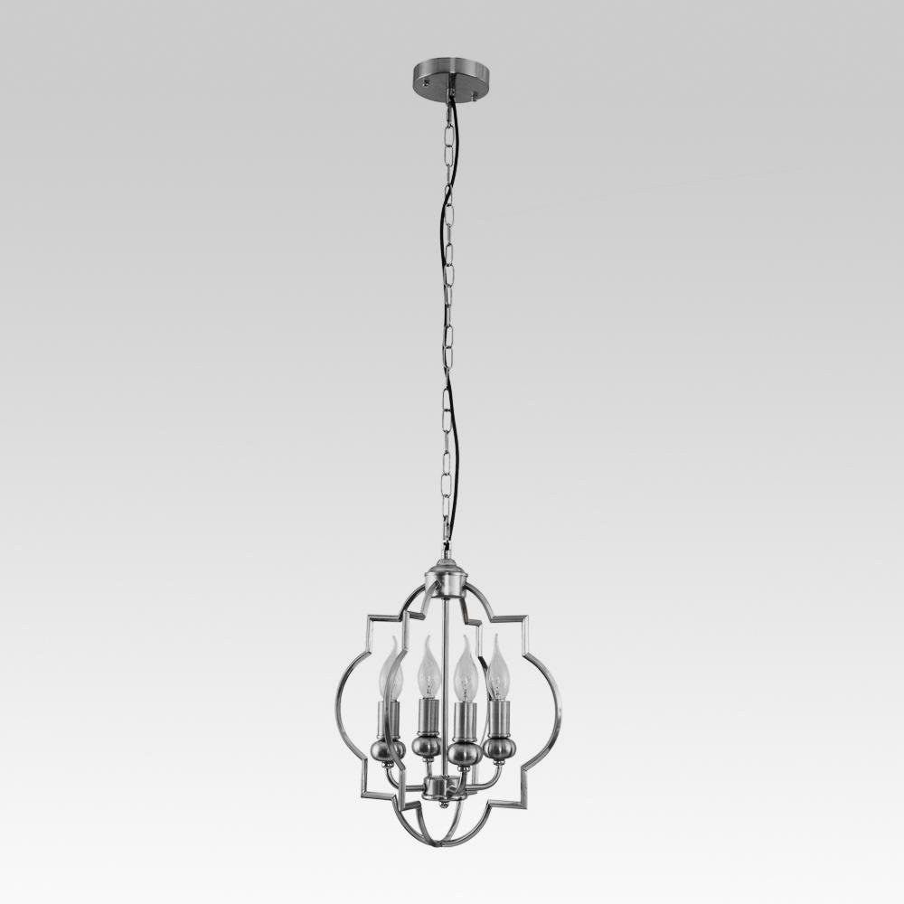 PendantLightia-Modern Farmhouse Cage Pendant Light-Pendants-Nickel-