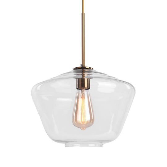 PendantLightia-Modern Geometric Clear Glass Shades Hanging Pendant Lights-Pendants-L-Clear Glass