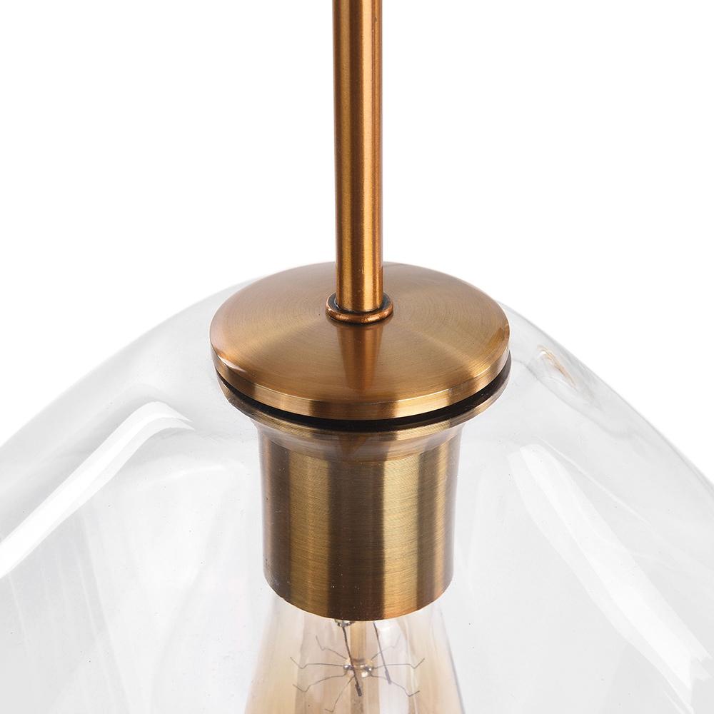 PendantLightia-Modern Geometric Clear Glass Shades Hanging Pendant Lights-Pendants-S-Clear Glass
