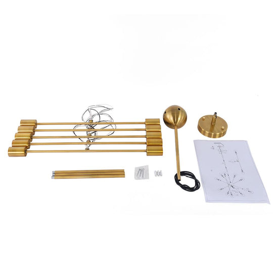 PendantLightia-Modern Mid-century 6-light Sputnik Light-Chandeliers-Default Title-