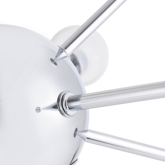 PendantLightia-Modern Mid-century 9-light Sputnik Chandelier-Chandeliers-Brass-