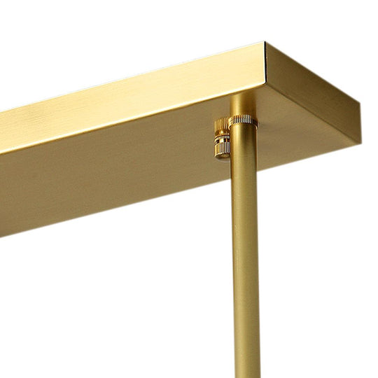 PendantLightia-Modern Minimalist Glass Globe Linear Chandelier-Chandeliers-Brass-