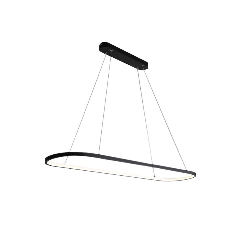 PendantLightia-Modern Minimalist Oval Led Hanging Lights-Pendants-27''-Cool White