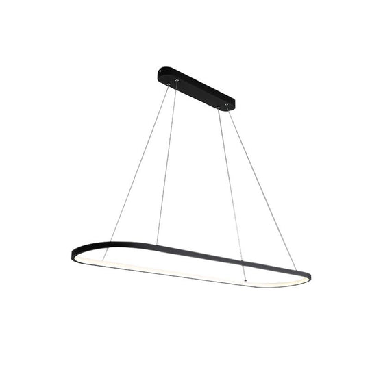 PendantLightia-Modern Minimalist Oval Led Hanging Lights-Pendants-27''-Cool White