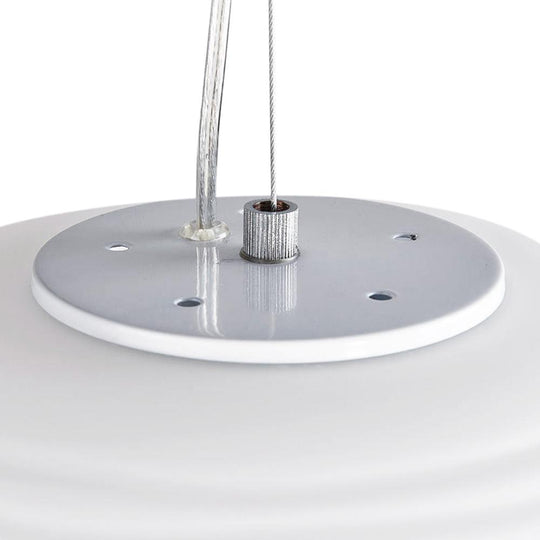 PendantLightia-Modern Ribbed Single White Pendant Light-Pendants-Small-