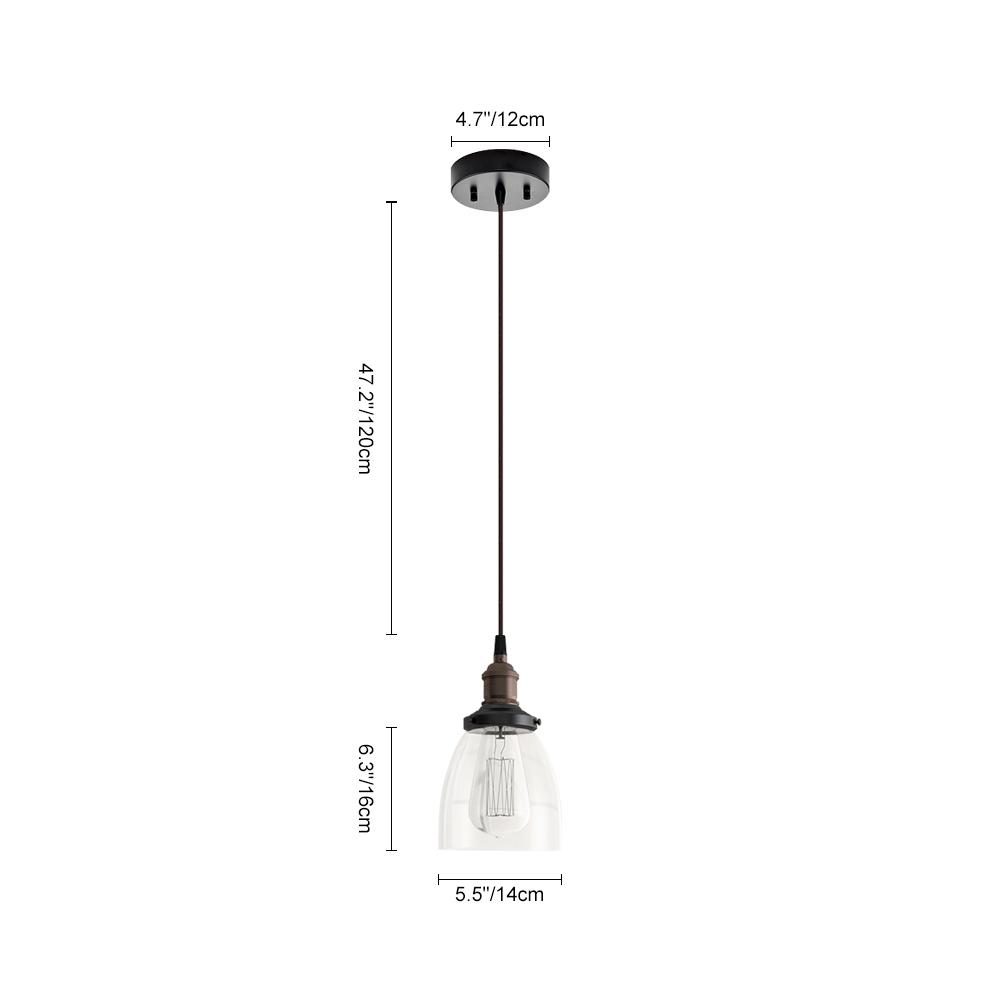 PendantLightia-Modern Single Bell Glass Pendant Lighting-Pendants-Default Title-
