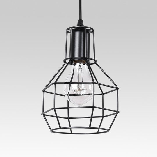 PendantLightia-Modern Single Cage Pendant Light-Pendants-Default Title-