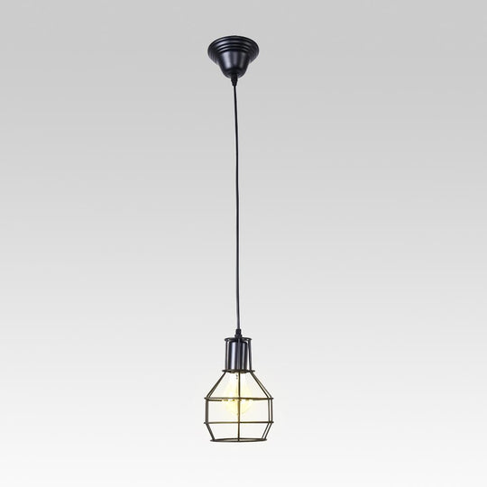 PendantLightia-Modern Single Cage Pendant Light-Pendants-Default Title-
