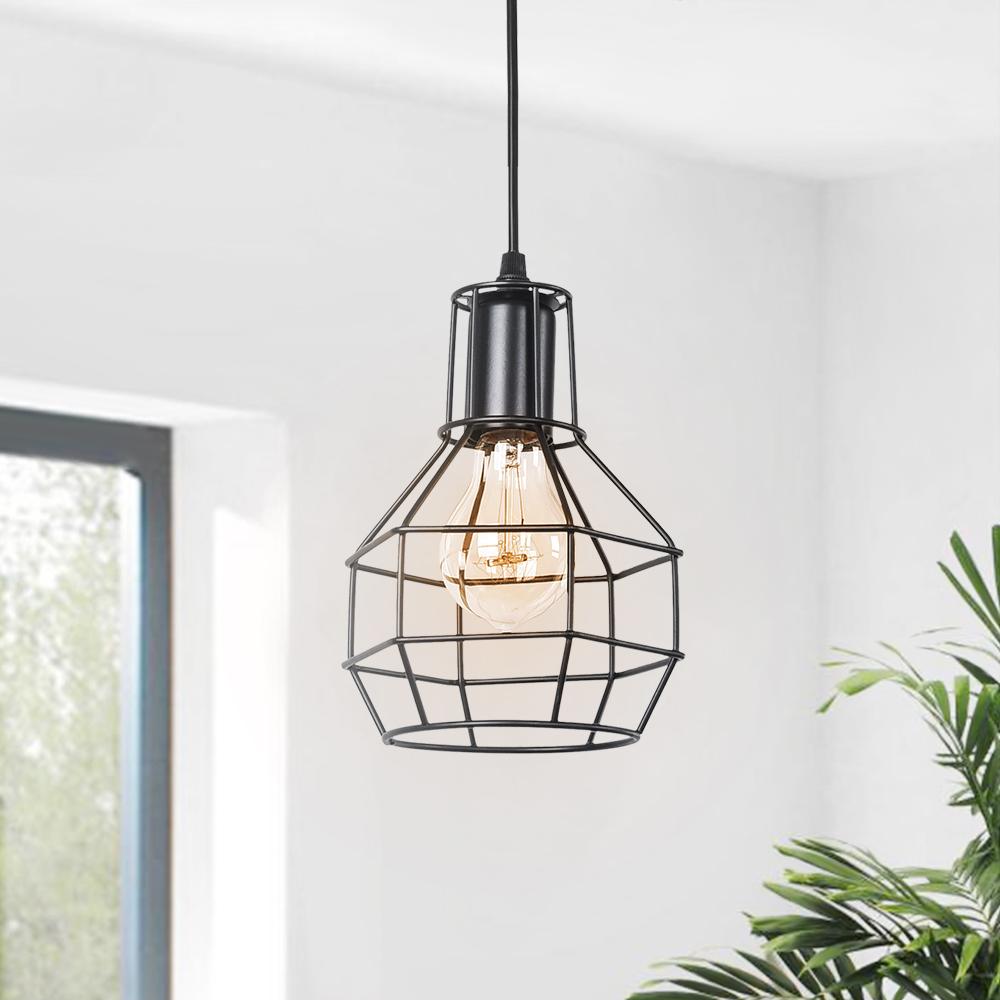PendantLightia-Modern Single Cage Pendant Light-Pendants-Default Title-