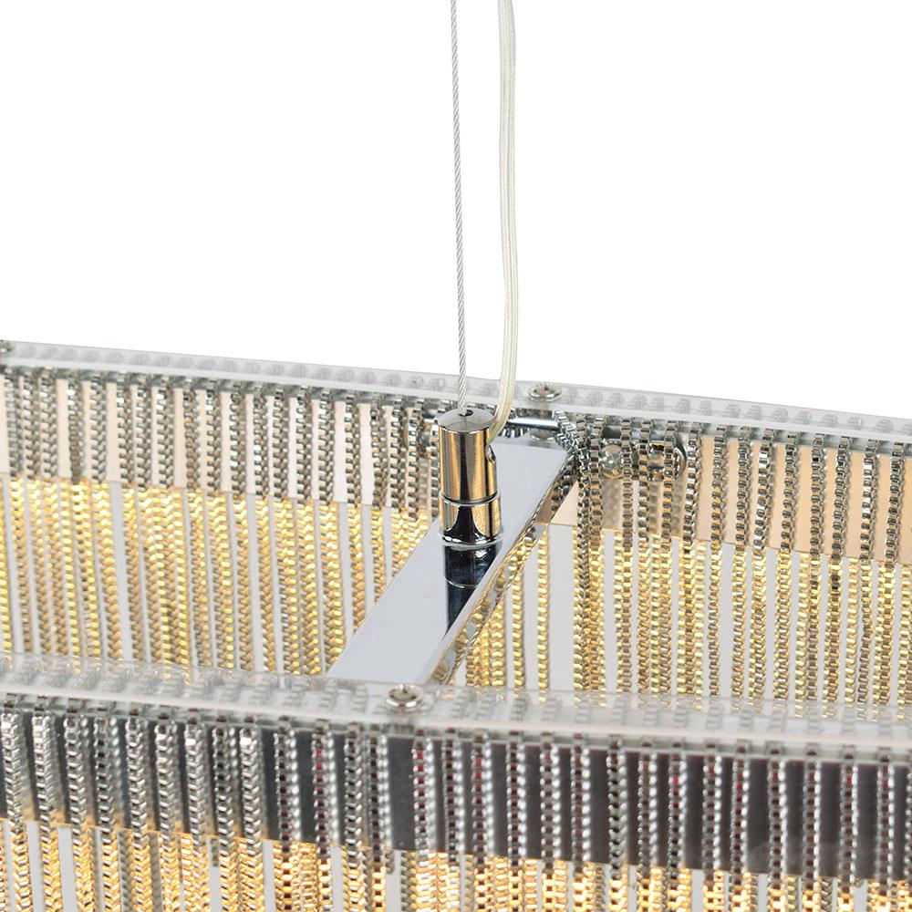 PendantLightia-Modern Style Led Chain Fringe Chandelier-Chandeliers-Gold-Cool White
