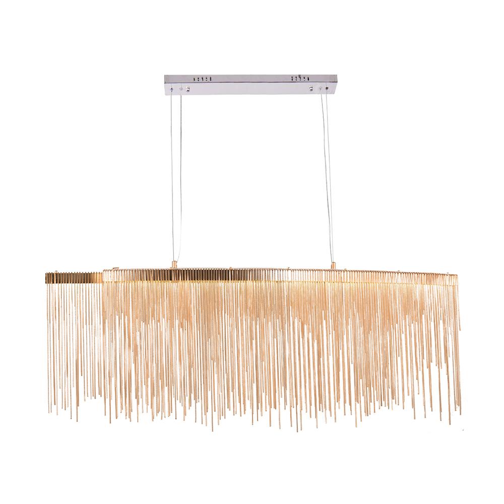 PendantLightia-Modern Style Led Chain Fringe Chandelier-Chandeliers-Gold-Warm White