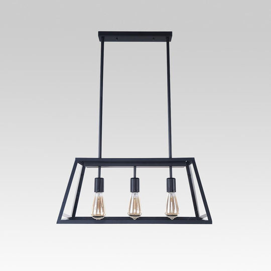 PendantLightia-Modern Three Lights Geometric Chandelier-Chandeliers--