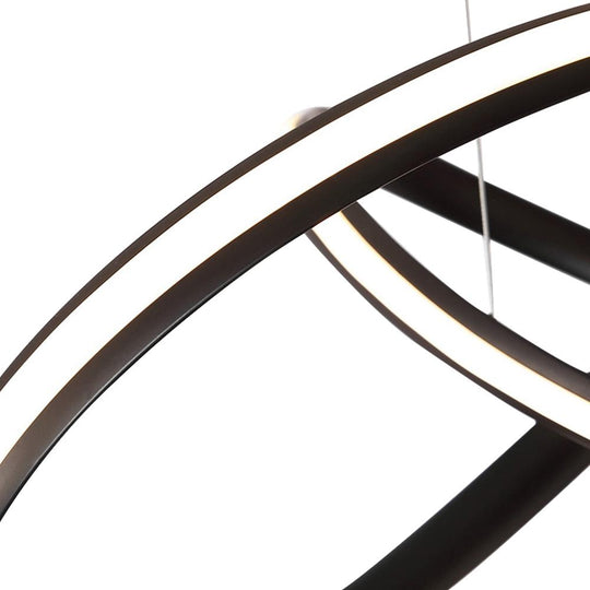PendantLightia-Modern Twist Design Led Pendant Lights-Pendants-Black-Warm White