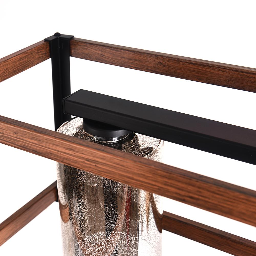PendantLightia-Rectangular Rustic Farmhouse Chandelier-Chandeliers-Default Title-