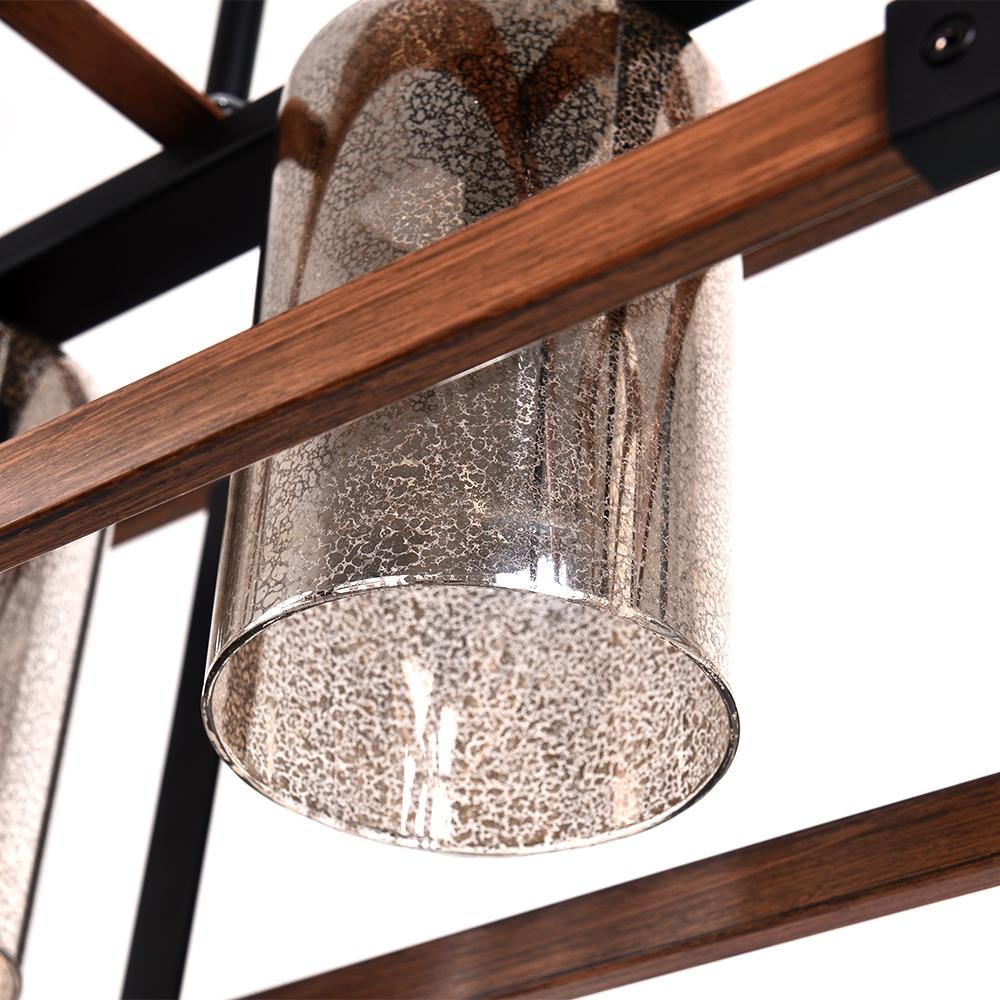 PendantLightia-Rectangular Rustic Farmhouse Chandelier-Chandeliers-Default Title-