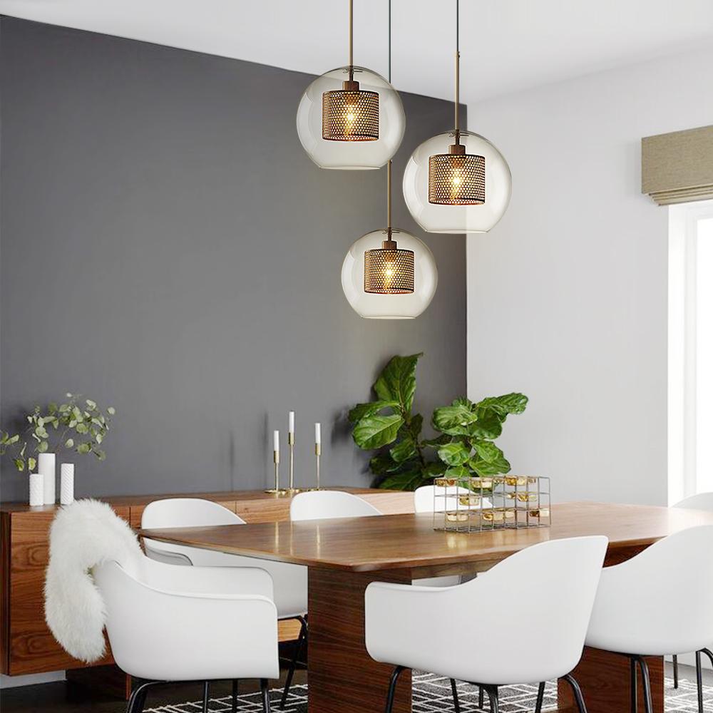 PendantLightia-Single Glass Globe Pendant Light-Pendants-Gold-